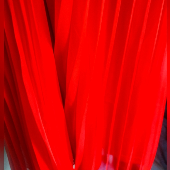 High-waisted pleated A-line skirt - Picture 5 of 5